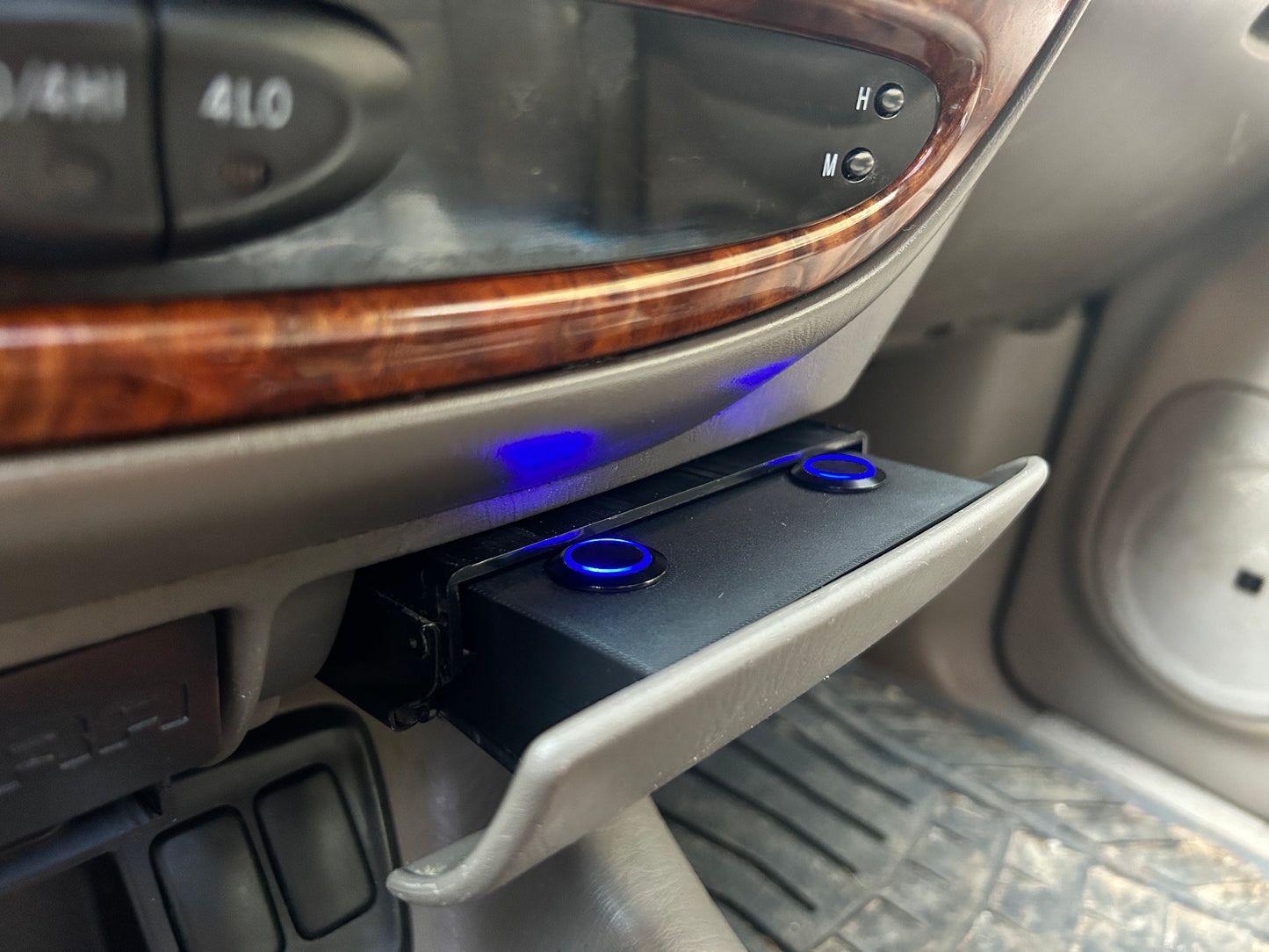 Magnetic Wireless Charger/Light Bar Button - Replaces Drink Holder - First Gen Tundra/Sequoia